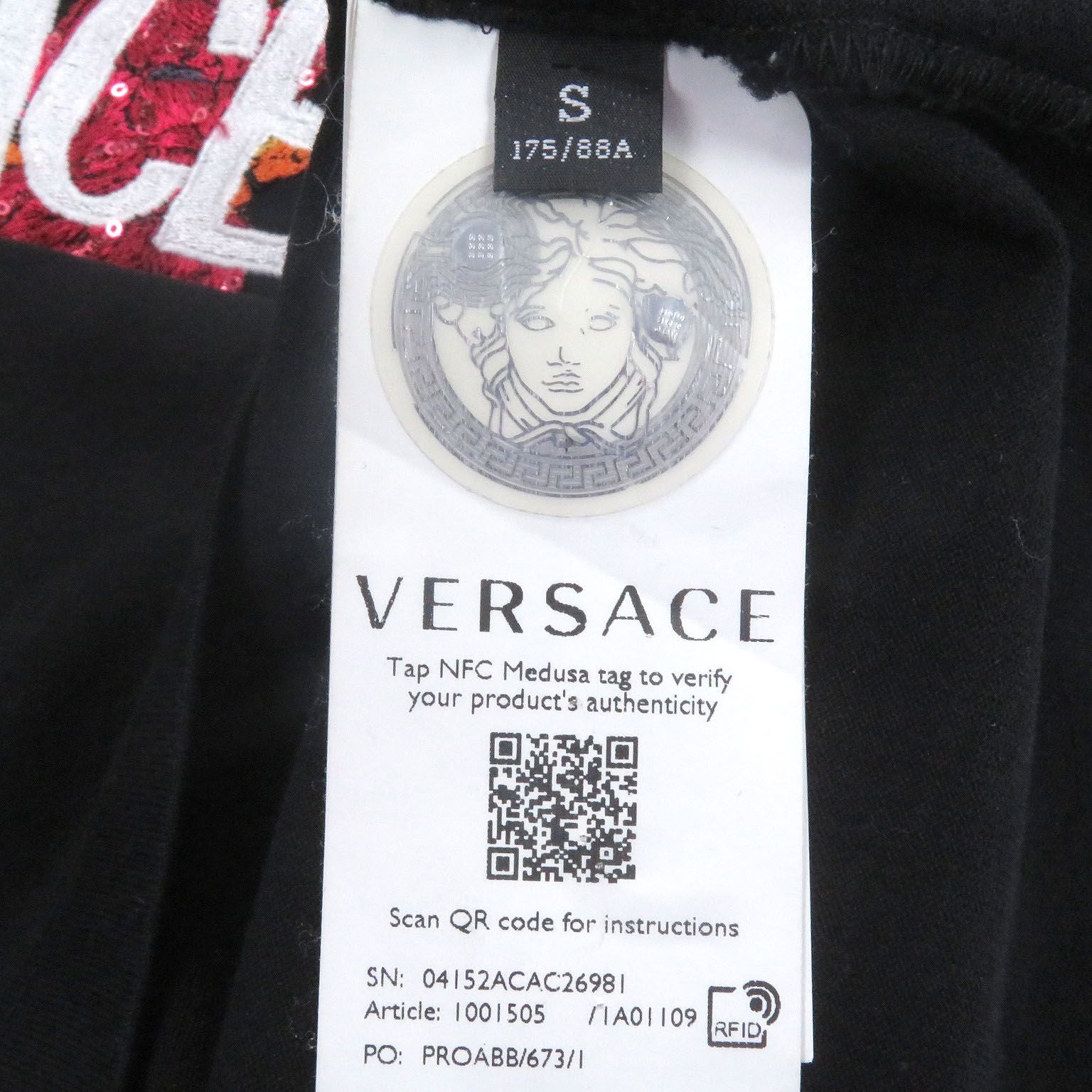 □Versace 2021 Michel Fit Medusa Logo Embroidery Sequin