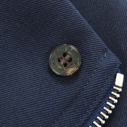 Unused Item△Hermes 21aw Wool Rayon Center Zip Tight Skirt Navy 34 Made in