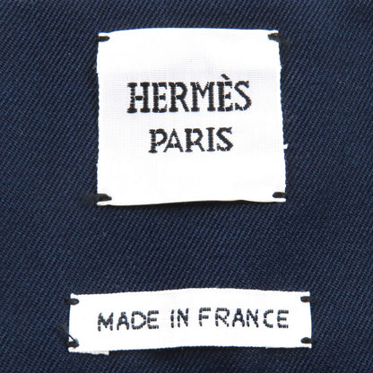 Unused Item△Hermes 21aw Wool Rayon Center Zip Tight Skirt Navy 34 Made in