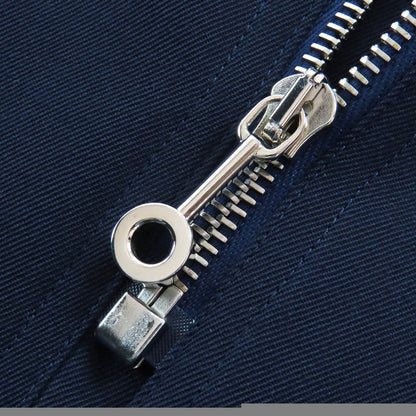 Unused Item△Hermes 21aw Wool Rayon Center Zip Tight Skirt Navy 34 Made in