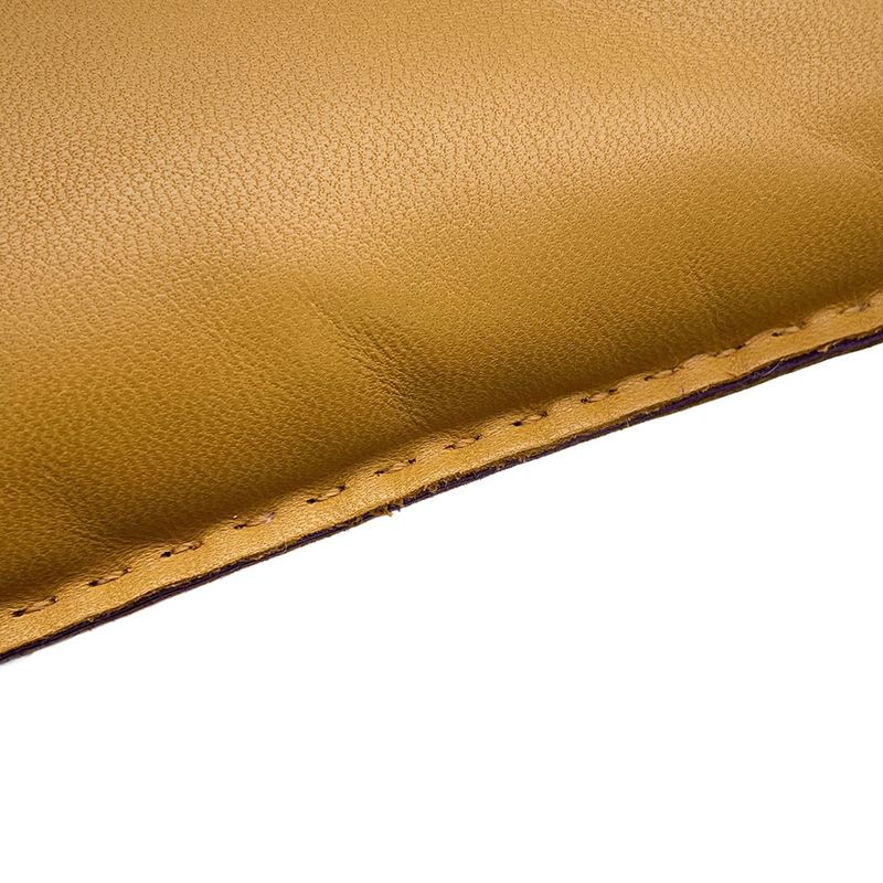 Hermes Pouch Pillow Sesame Ultra Violet Silver Lambskin