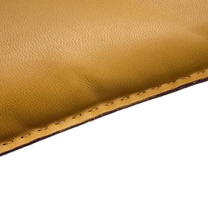 Hermes Pouch Pillow Sesame Ultra Violet Silver Lambskin