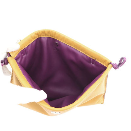 Hermes Pouch Pillow Sesame Ultra Violet Silver Lambskin