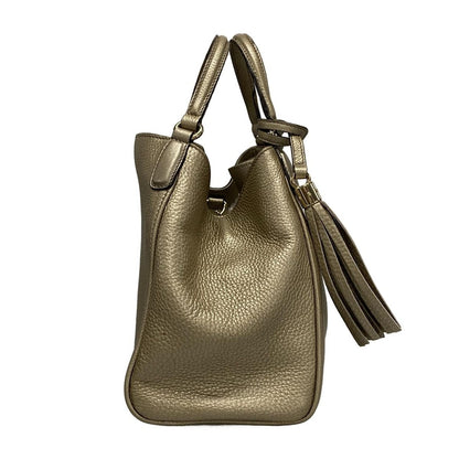 Gucci Tote Bag Soho 336751 Gold Leather