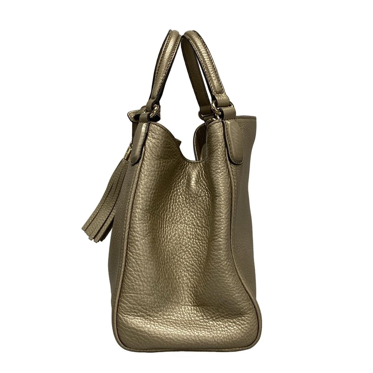 Gucci Tote Bag Soho 336751 Gold Leather
