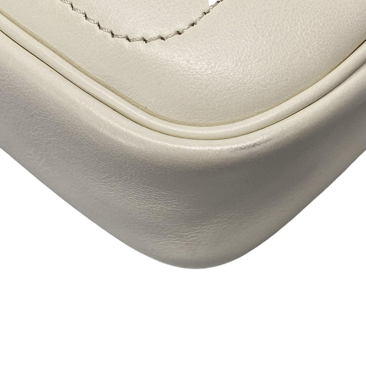 Fendi Shoulder Bag Easy Baguette 8bs044 Ivory X Black Chain Shoulder/strap