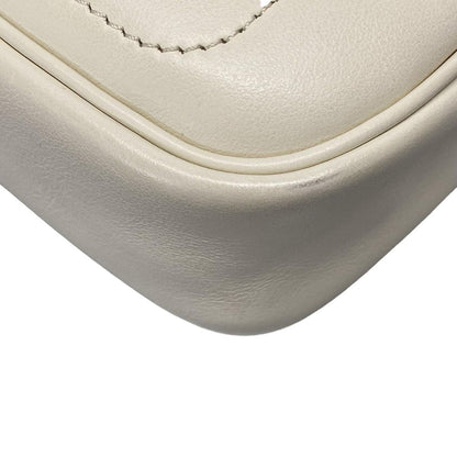 Fendi Shoulder Bag Easy Baguette 8bs044 Ivory X Black Chain Shoulder/strap