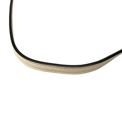 Fendi Shoulder Bag Easy Baguette 8bs044 Ivory X Black Chain Shoulder/strap