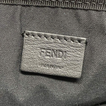 Fendi Shoulder Bag Easy Baguette 8bs044 Ivory X Black Chain Shoulder/strap