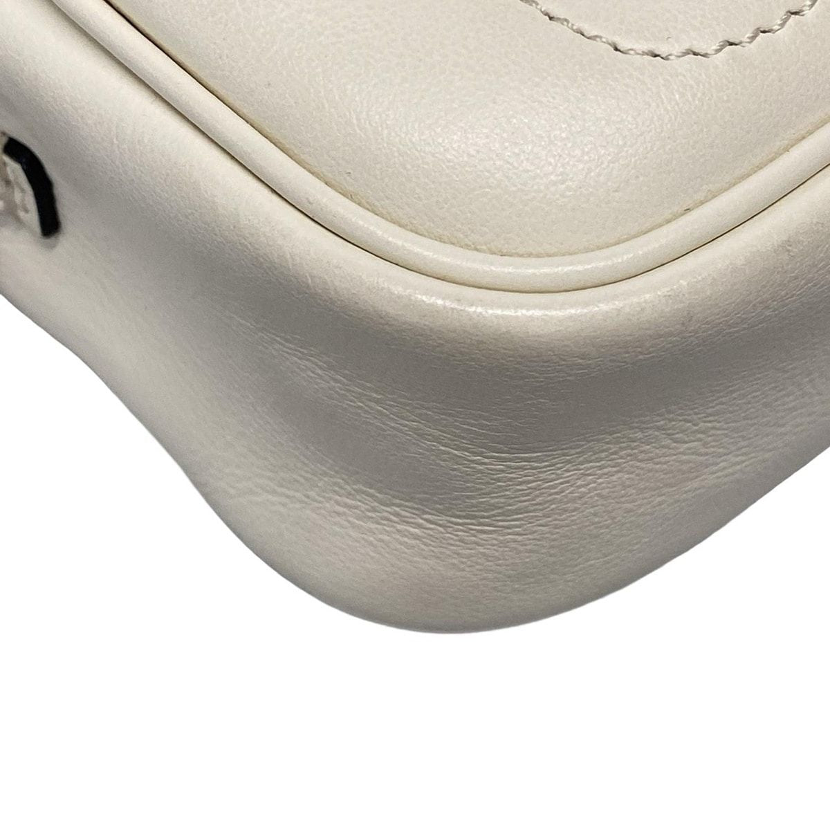 Fendi Shoulder Bag Easy Baguette 8bs044 Ivory X Black Chain Shoulder/strap