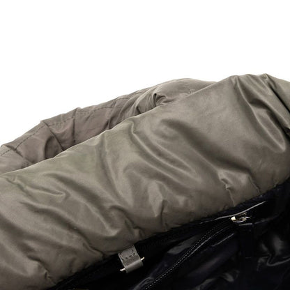 Chanel Coco Cocoon PM Reversible Tote Bag Handbag A48610 Khaki Navy Nylon