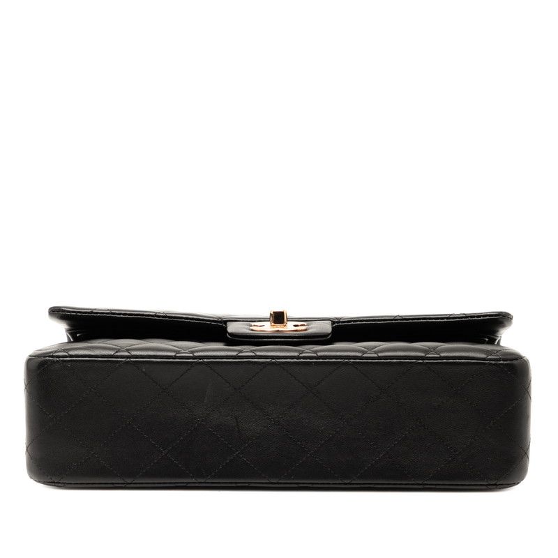 Chanel Matelasse 25 Coco Mark W Flap Chain Shoulder Bag 1112 Black Pink Gold