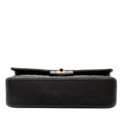 Chanel Matelasse 25 Coco Mark W Flap Chain Shoulder Bag 1112 Black Pink Gold