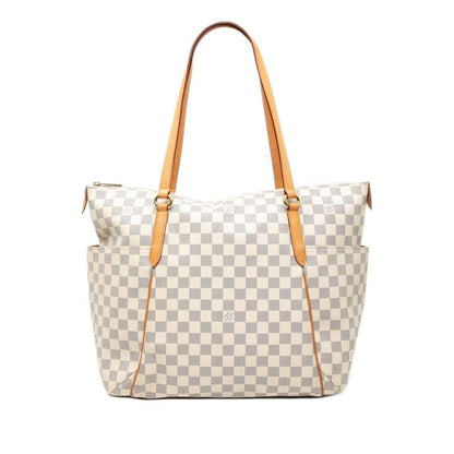 Louis Vuitton Damier Azure Totally GM Tote Bag Shoulder Bag N51263 White Ivory