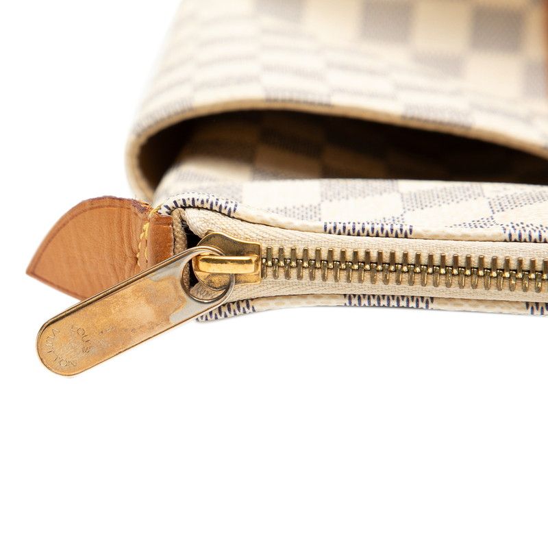 Louis Vuitton Damier Azure Totally GM Tote Bag Shoulder Bag N51263 White Ivory