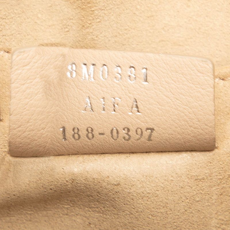 Fendi Canai Chain Shoulder Bag 8m0381 Beige Leather Women's Fendi