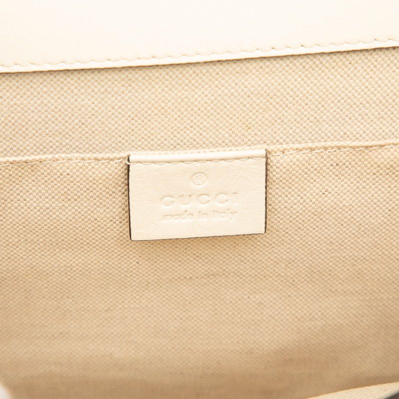 Gucci Dionysus Bamboo Handbag Shoulder Bag 2way 448075 Ivory Navy Red Leather