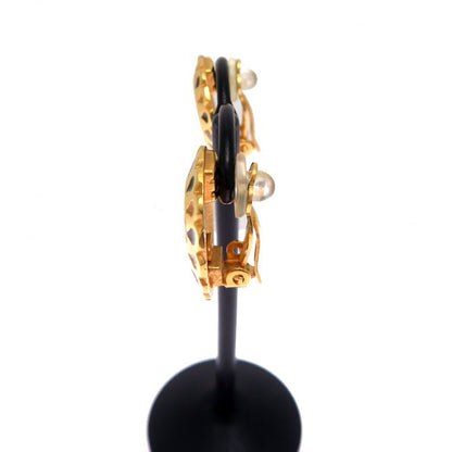 Chanel Quilted Gold-Tone Crystal Embellished