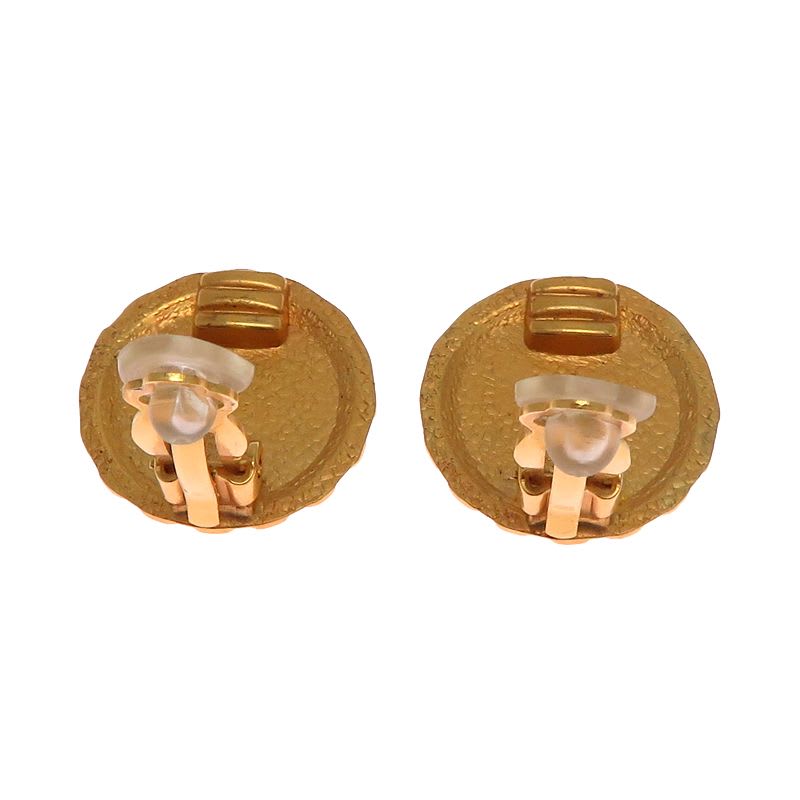 Chanel Quilted Gold-Tone Crystal Embellished