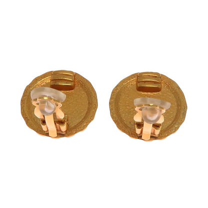 Chanel Quilted Gold-Tone Crystal Embellished