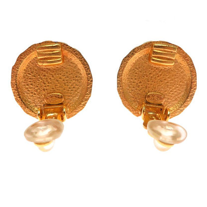 Chanel Quilted Gold-Tone Crystal Embellished