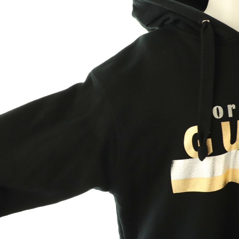 Gucci Sweat One Piece Pullover Logo Hood XS Black Cx • Gy20