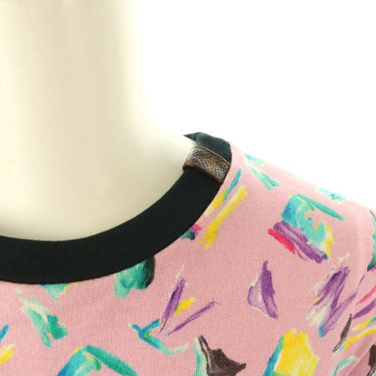 Louis Vuitton Print Sweat Dress All Over Pattern M Pink Multicolor Cx • Gy20