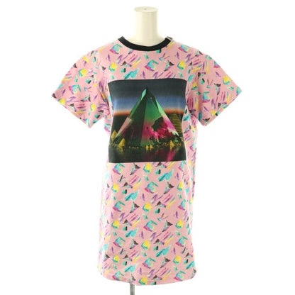 Louis Vuitton Print Sweat Dress All Over Pattern M Pink Multicolor Cx • Gy20