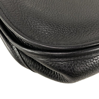 Hermes Shoulder Bag Evelyne Do PM Black Silver Hardware