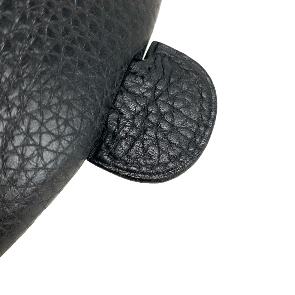 Hermes Shoulder Bag Evelyne Do PM Black Silver Hardware