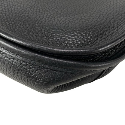 Hermes Shoulder Bag Evelyne Do PM Black Silver Hardware