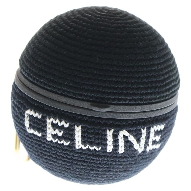 Celine 21aw Airpods Pro Case Ball in Crochet Airpods Pro Clochette Case Black