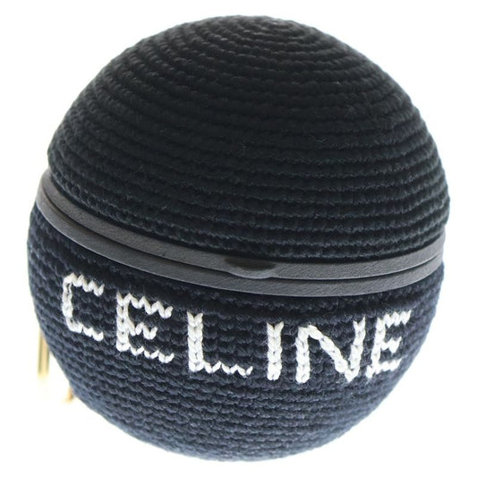 Celine 21aw Airpods Pro Case Ball in Crochet Airpods Pro Clochette Case Black