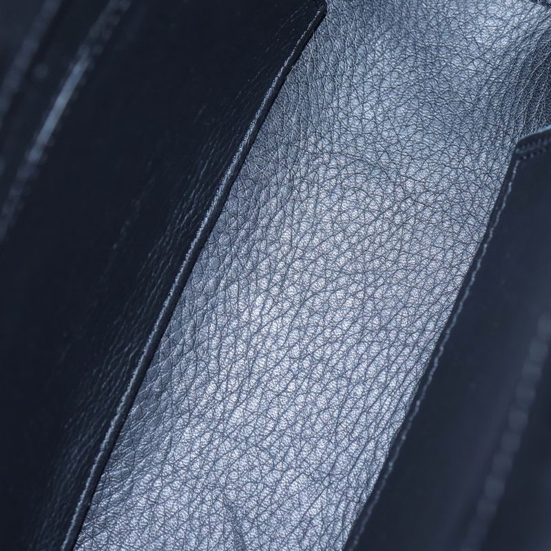 Balenciaga Paper Handbag Mini Bag Black Leather 305572 Silver Hardware