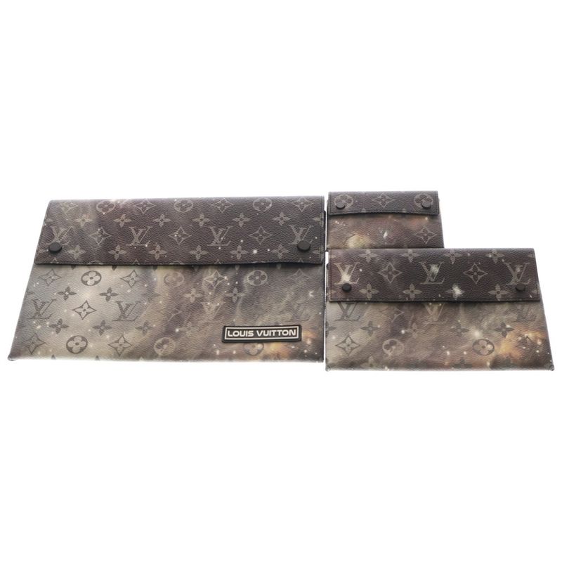 Louis Vuitton Monogram Galaxy Alpha Tr Pouch Triple Pouch Case Storage Clutch