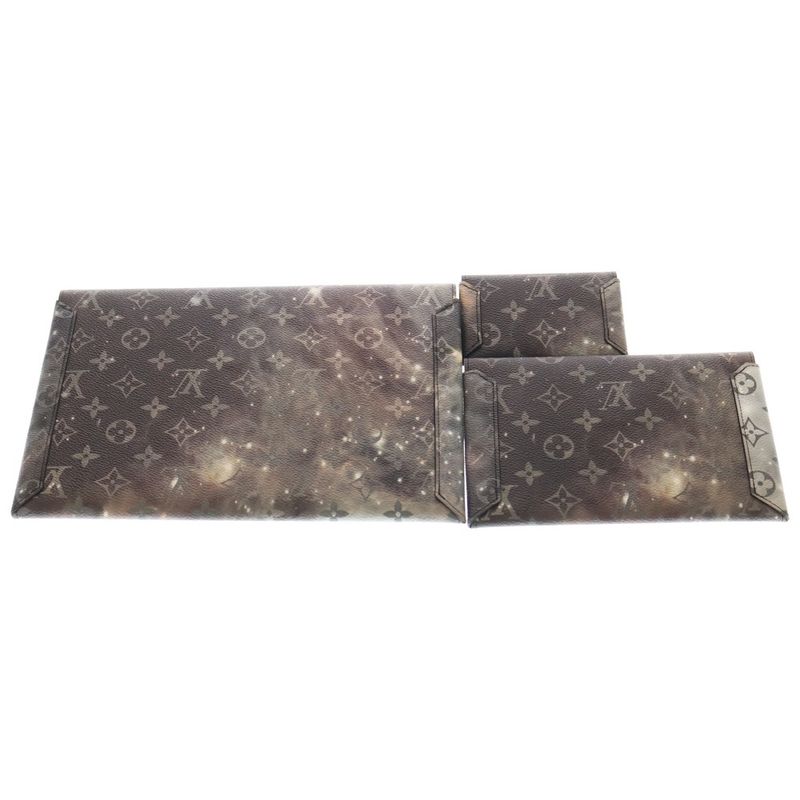 Louis Vuitton Monogram Galaxy Alpha Tr Pouch Triple Pouch Case Storage Clutch