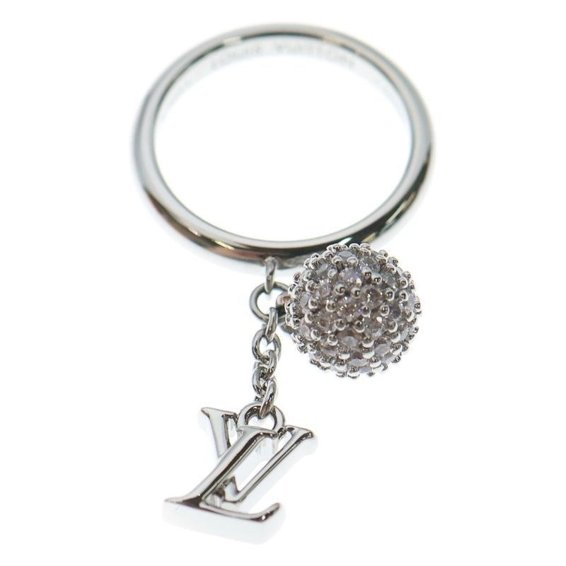 Louis Vuitton LV Iconic Louisa Strass Ring Silver M1803m