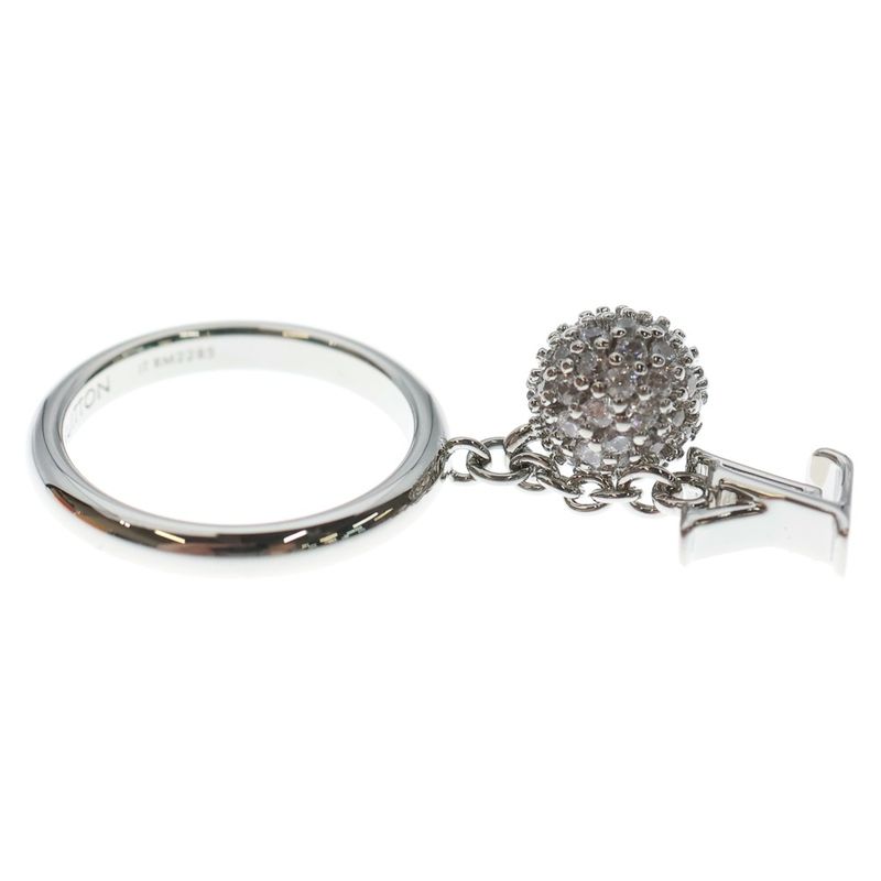 Louis Vuitton LV Iconic Louisa Strass Ring Silver M1803m