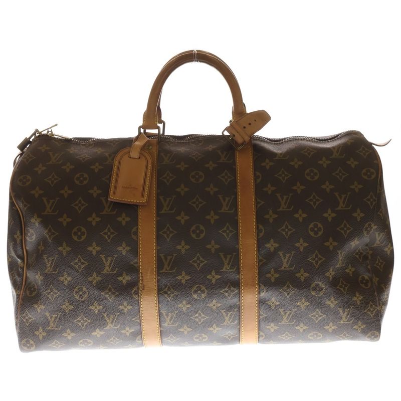 Louis Vuitton Monogram Keepall 50 Handbag Boston Bag Brown M41426