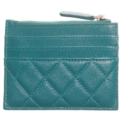 Chanel Matelasse Card Case Fragment Case Coin Case Accessory Case Turquoise