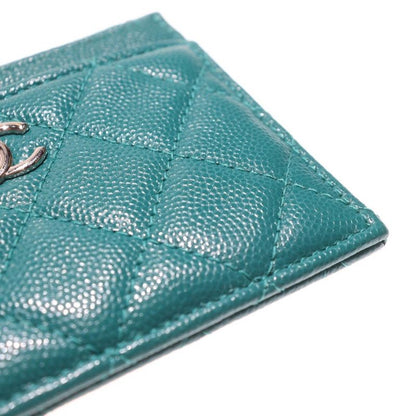 Chanel Matelasse Card Case Fragment Case Coin Case Accessory Case Turquoise
