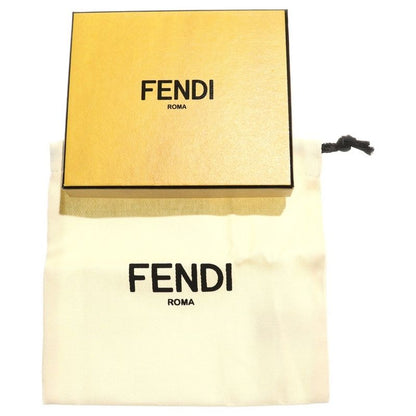 Fendi Card Case Shadow Diagonal Business Card Holder Navy PVC