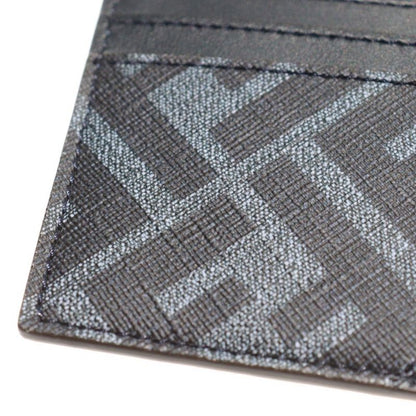 Fendi Card Case Shadow Diagonal Business Card Holder Navy PVC