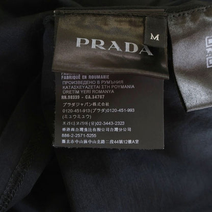 Prada 20ss Logo Print S Tee Shirt Logo Print Short Sleeve T-Shirt Cut and Sew