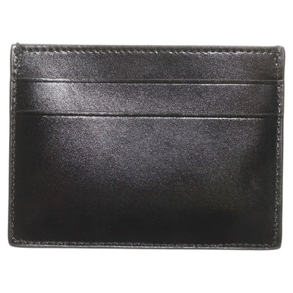 Balenciaga Card Holder Logo Print Leather Card Holder Commuter Holder Black