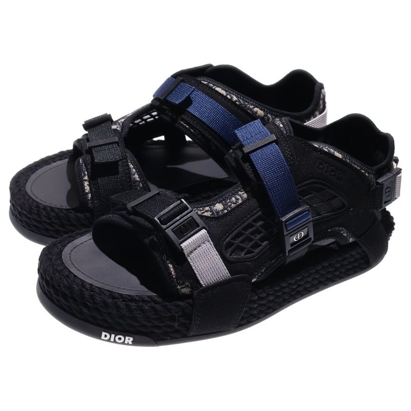 Dior 21ss Atlas Sandal Atlas Oblique Sandal Black 3sa094ziy