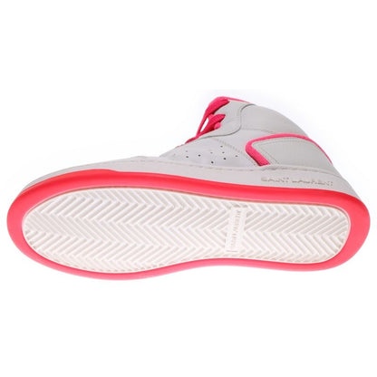 Saint Laurent Paris Sl80 Leather High Cut Sneakers Shoes White Pink 711250