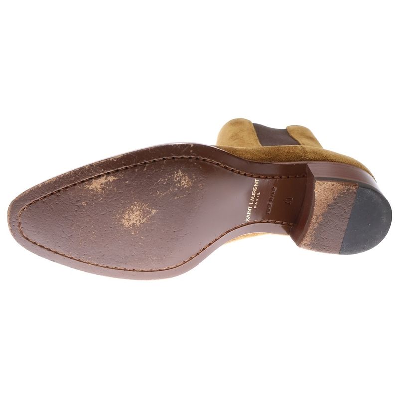 Saint Laurent Paris Wyatt Chelsea Boot Side Chelsea Gore Boots Shoes Brown