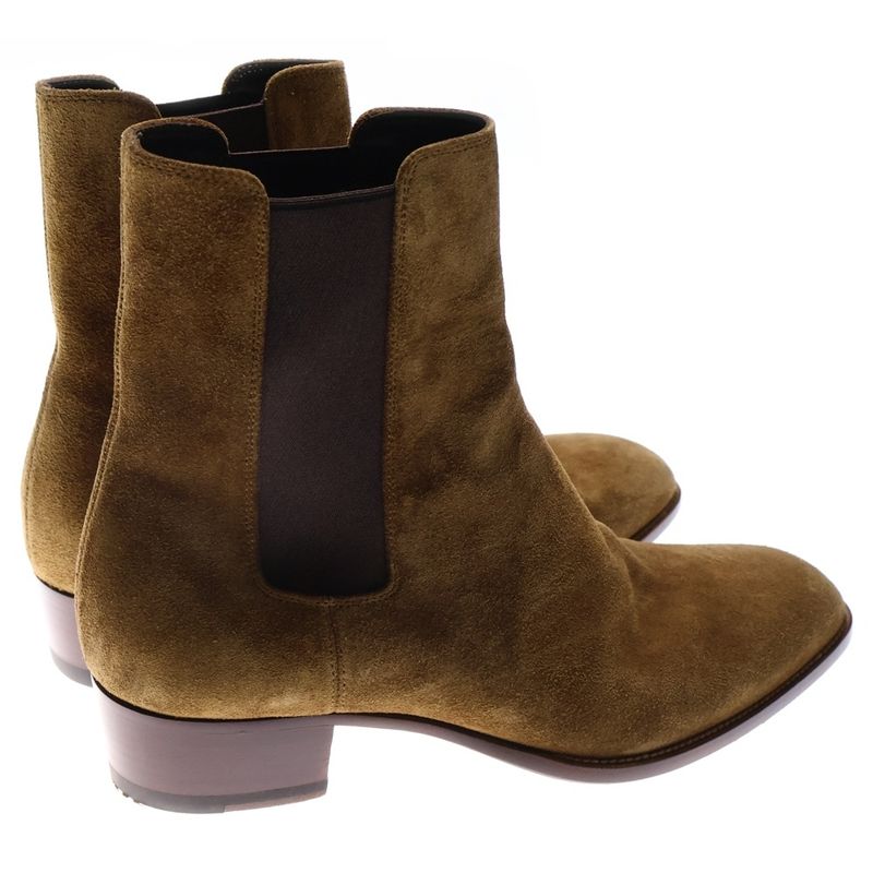 Saint Laurent Paris Wyatt Chelsea Boot Side Chelsea Gore Boots Shoes Brown