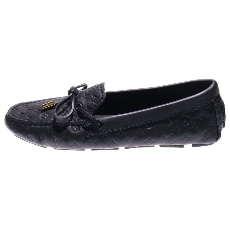 Louis Vuitton Gloria Line Monogram Loafers Black